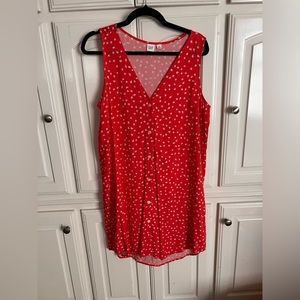 GAP red floral dress